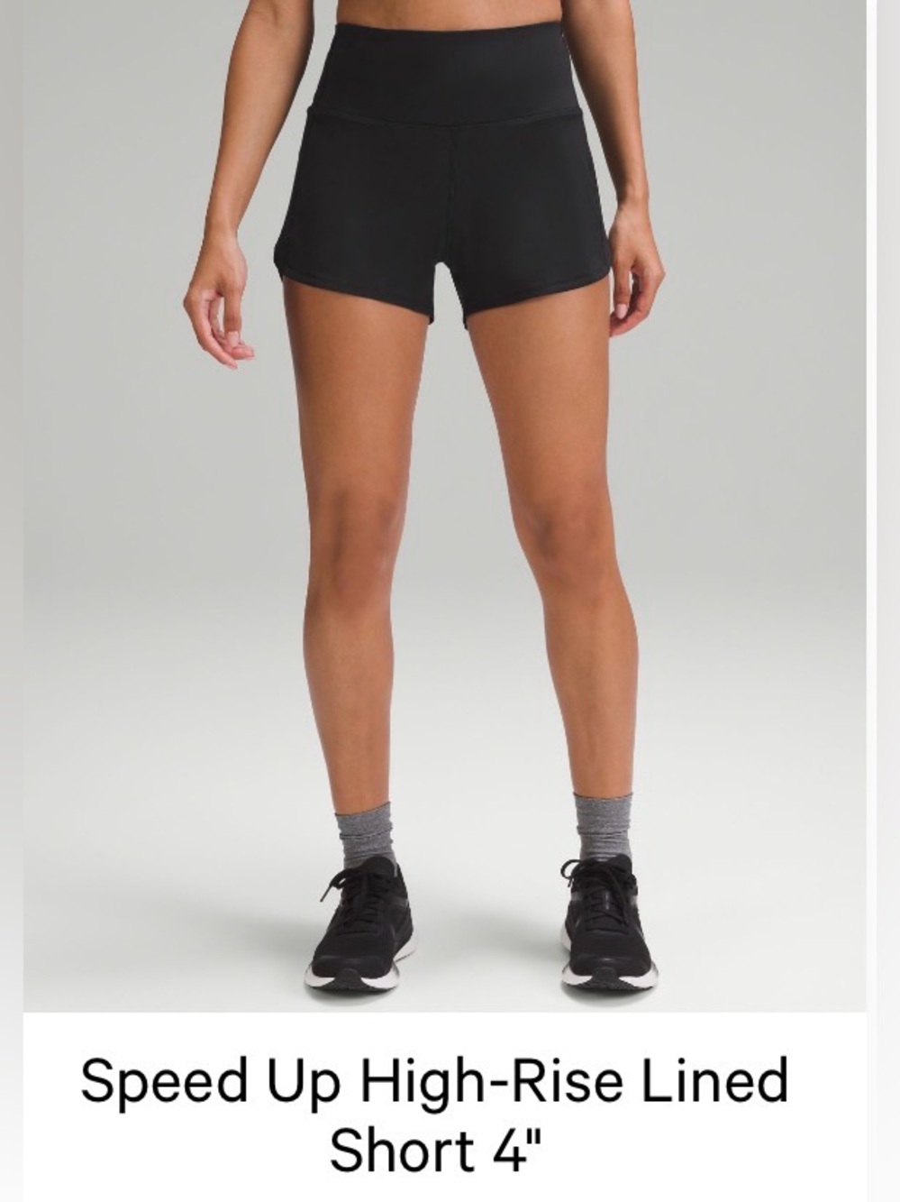 Lululemon speed up high rise lined 4” shorts